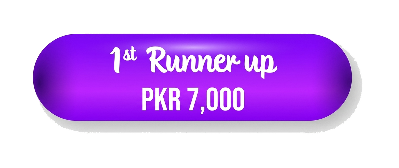 1st Runner-up - PKR 7,000